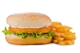 Chicken Cheese  Burger &amp; Chips